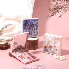 9-Color Eyeshadow Palette Matte Shimmer Blendable Powder