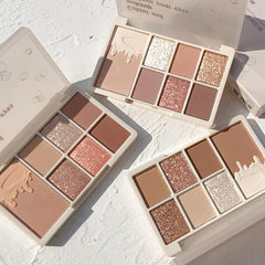 Metal Matte Eyeshadow Palette 7 Shimmer Glitter Pigmented Eyeshadow Palette