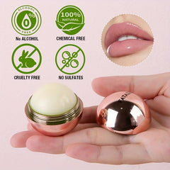 Vegan Organic Rose Lip Balm Golden Ball