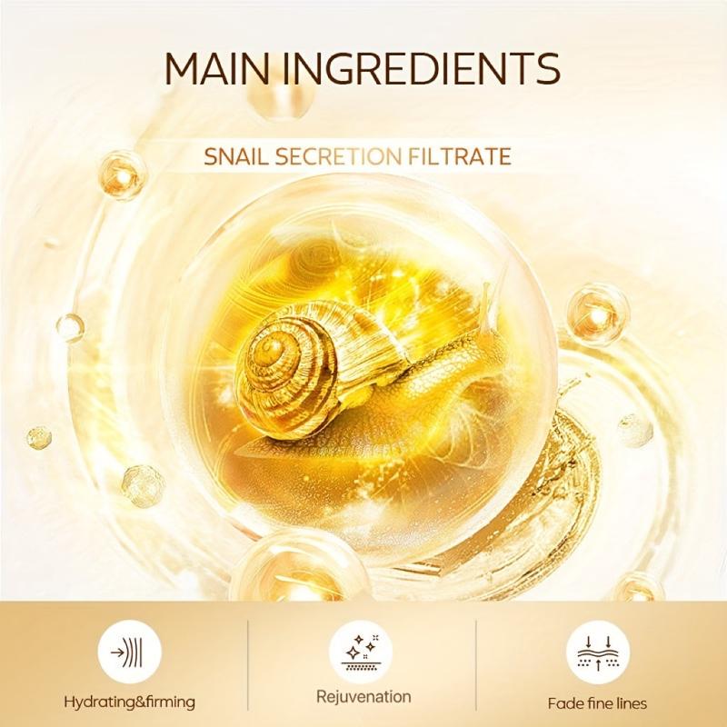 50 PCS Snail Essence Gel Eye Mask for Fine Lines, Puffiness, Dark Circles