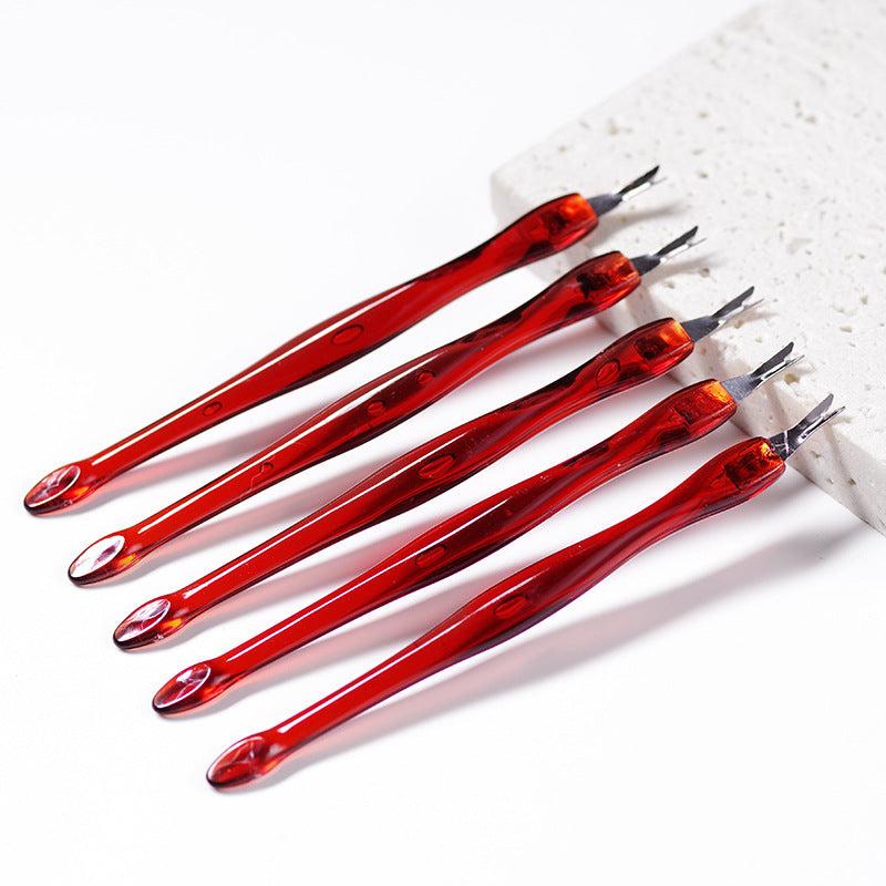 5pcs Precision Cuticle Fork for Manicure & Pedicure