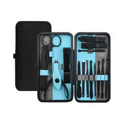 Stainless Steel Manicure Kit Nail Clipper Set Leather Travel Men Women