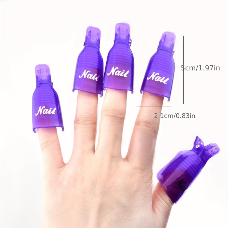 10 Pcs Nail Remover Polish Soak Off Nail Gel Polish Remover