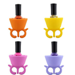 Stylish Nail Polish Holder Ring for Manicures and Pedicures