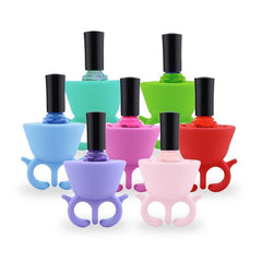 Stylish Nail Polish Holder Ring for Manicures and Pedicures