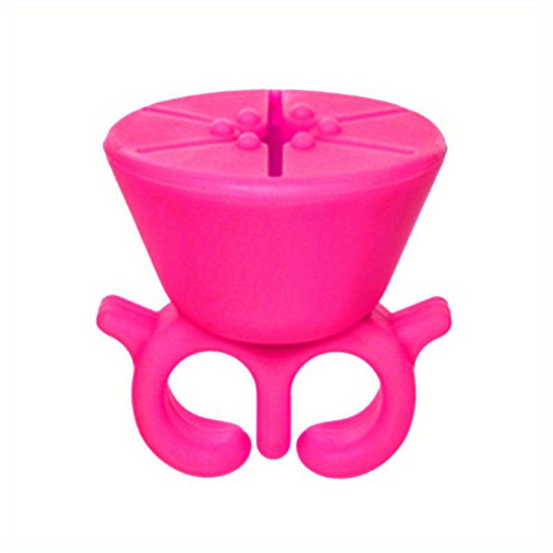 Stylish Nail Polish Holder Ring for Manicures and Pedicures