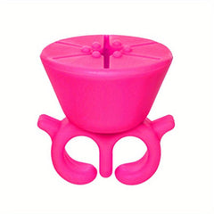 Stylish Nail Polish Holder Ring for Manicures and Pedicures
