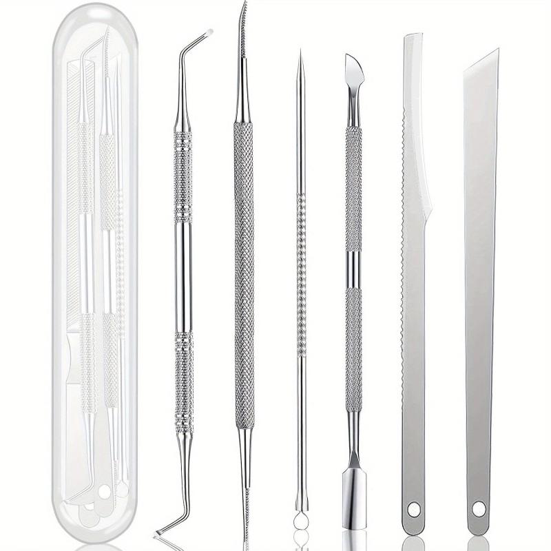 Ingrown Toenail Pedicure Tool Kit 6 Pcs Stainless Steel Nail Care for Seniors