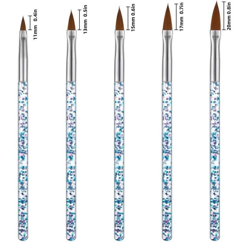 31pcs Nail Art Brush Set Dotting Tools Dust Brush Striping Brush for Long Lines
