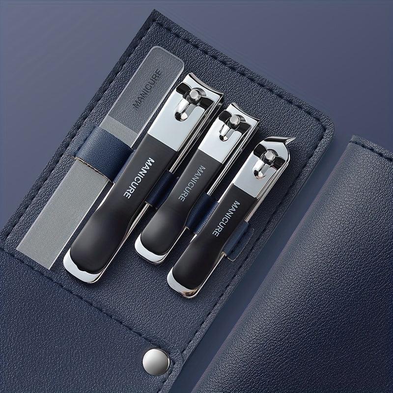 Manicure Set Nail Clippers Nail Care Tools 4 Pieces Green