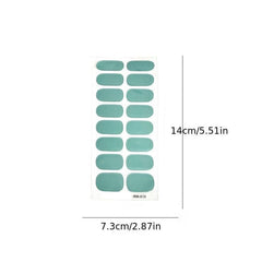 Metal Nail Art Strip Wraps Full Cover Nail Stickers Self adhesive