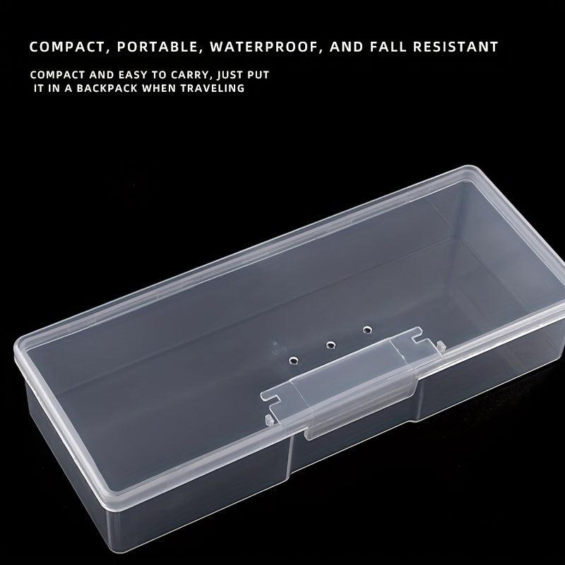 Transparent Storage Box for Nail Art Tools