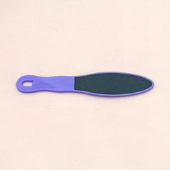Double-Sided Pedicure Foot File Cuticle File Scrubber with Plastic Handle