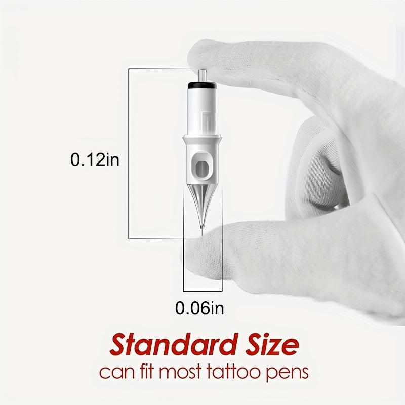 20pcs Tattoo Cartridge Needles Disposable Round Liner For Artists Beginners