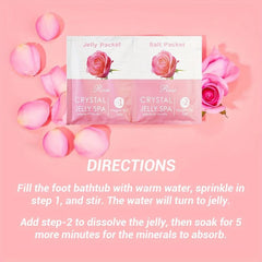 Moisturizing Lavender Rose Foot Soak Jelly Soap