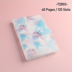 120 Slots Nail Art Sticker Storage Book Plastic Nail Art Tools Display