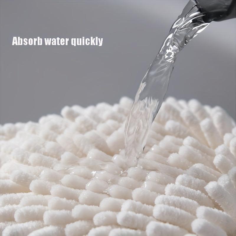 Chenille Hand Towels Soft Absorbent Quick Dry with Loop
