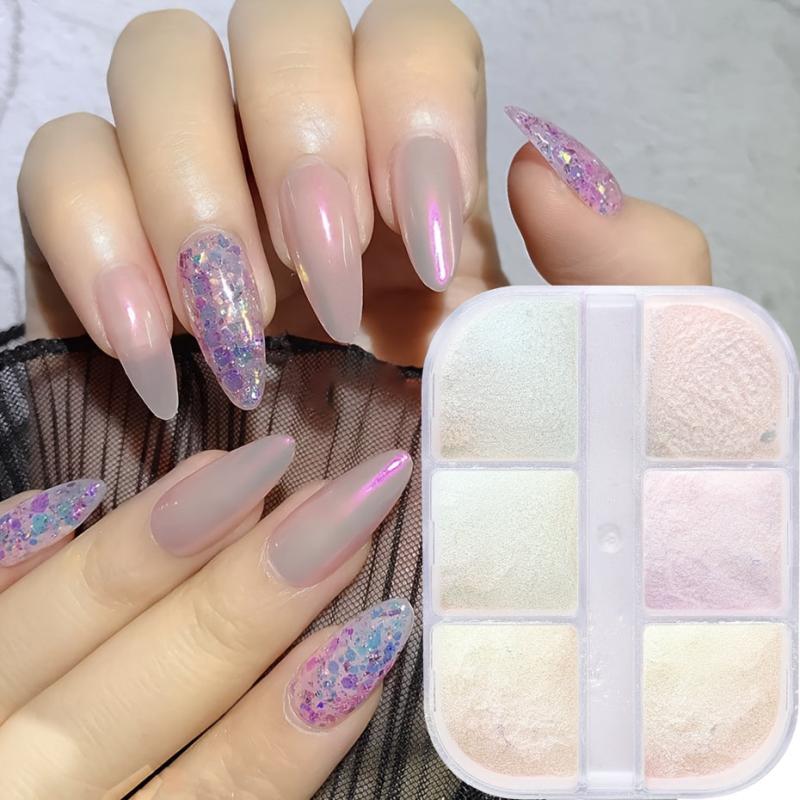 Aurora Shell Nail Powder for DIY Nail Art