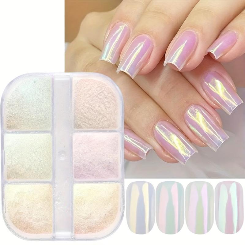 Aurora Shell Nail Powder for DIY Nail Art
