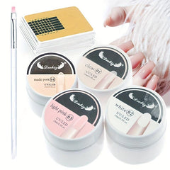 Nail Gel Kit with Forms & Extension Gel Set