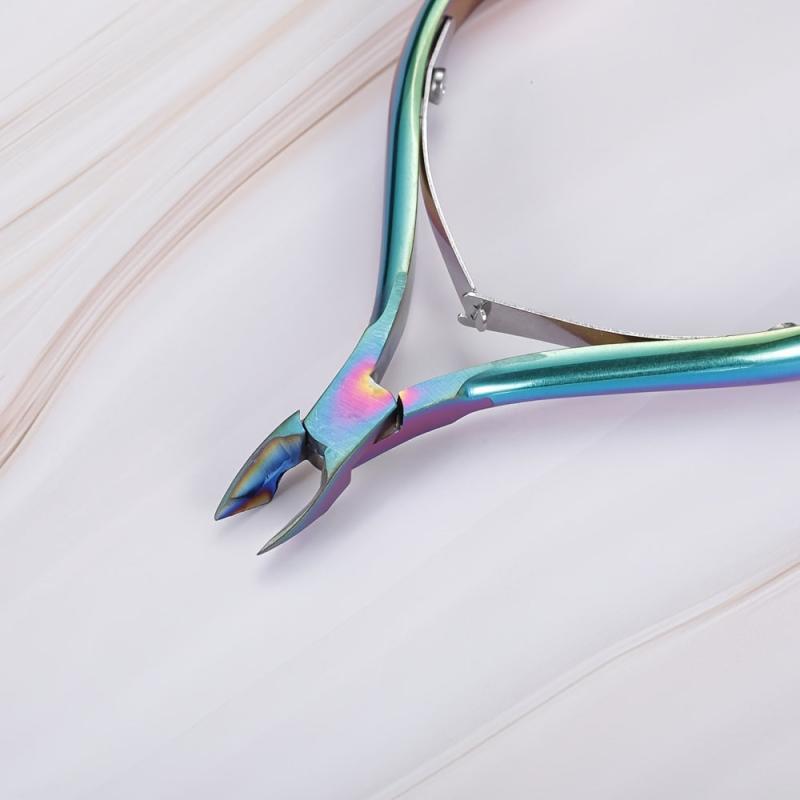 Stainless Steel Nail Clipper Scissor for Dead Skin - Rainbow