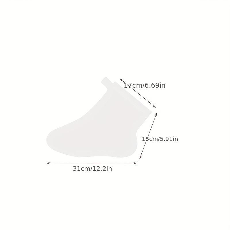 100 Pcs Transparent Waterproof Disposable Foot Mask Cover
