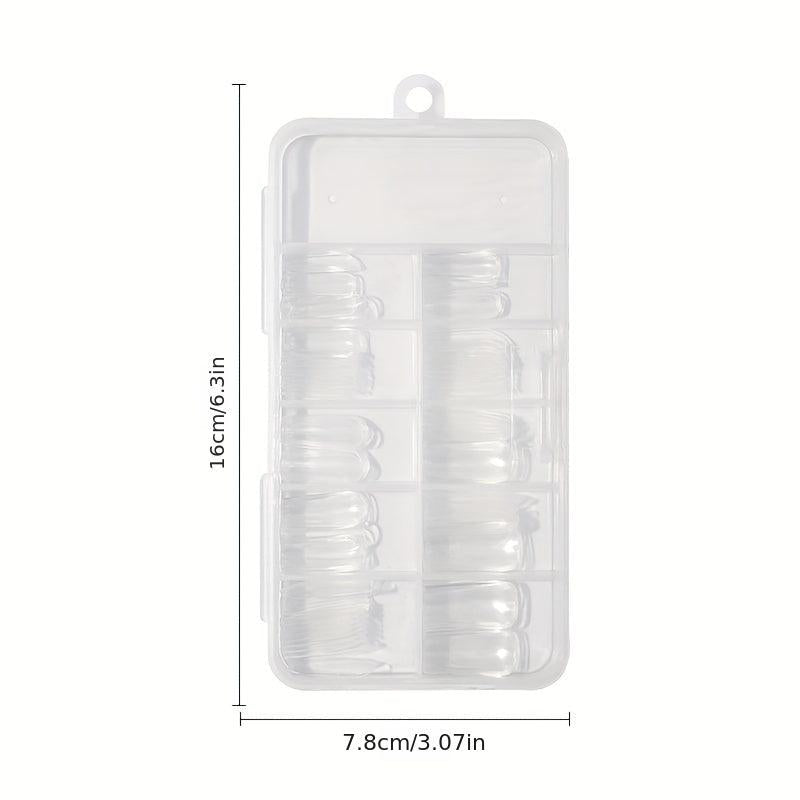 100 Pcs Clear French Style False Nails Tips with Box