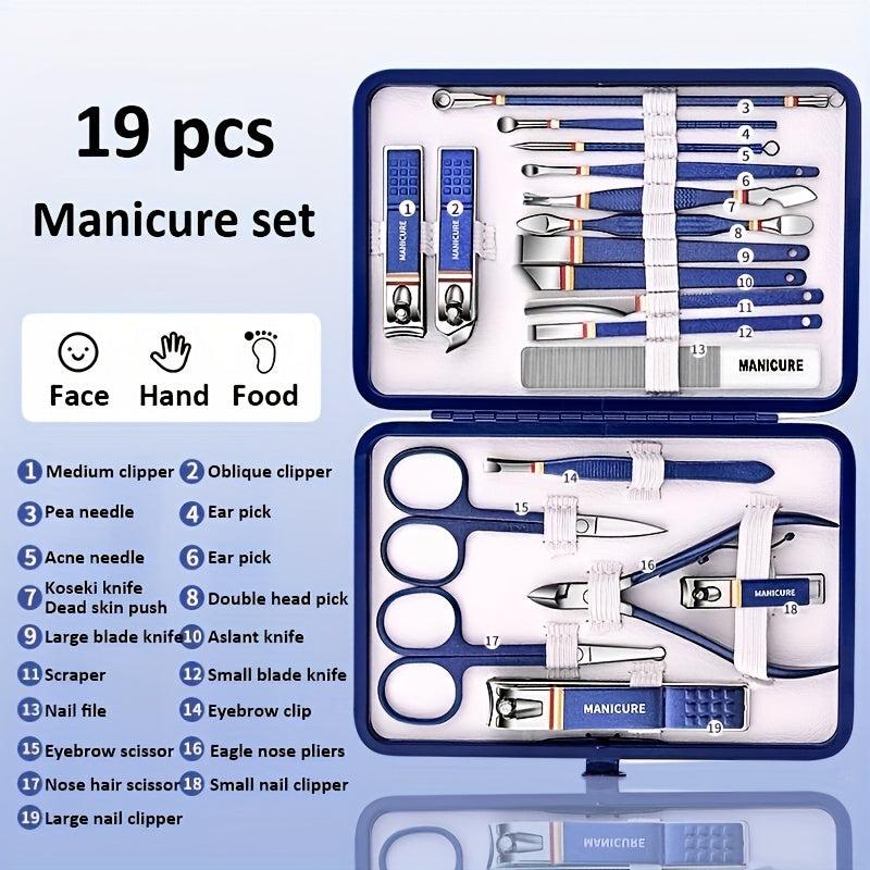 15 Pcs Nail Clippers Manicure Set For Women & Girls Grooming Kit