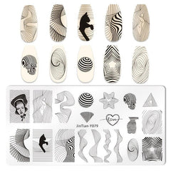 Snowflake Flower Animal Nail Art Stamping Plate for Manicures and Parties