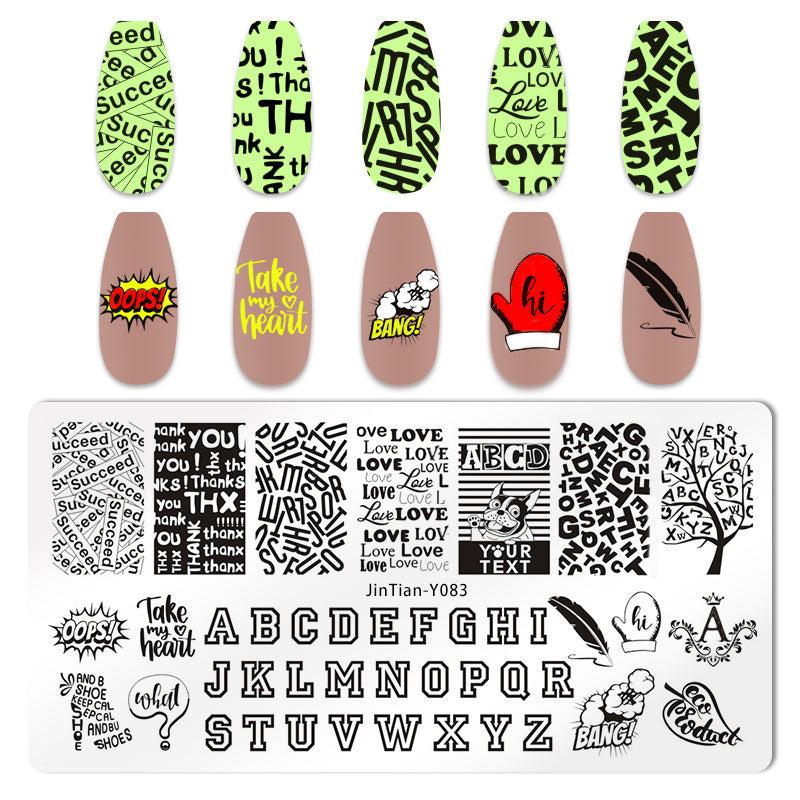 Snowflake Flower Animal Nail Art Stamping Plate for Manicures and Parties
