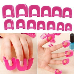 26 Pcs Nail Polish Edge Anti-Flooding Template Clip
