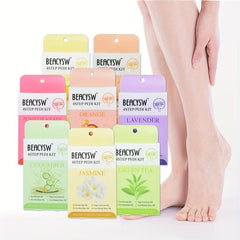 4 Step Pedicure Kit - Home Foot Spa Sea Salt Soak, Foot Mud Mask, Foot Lotion