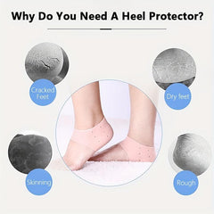 Silicon Heel Pads Thickened Anti-slip Heel Socks Cover