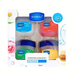 Hydrating Lip Balm Set: Honey Chamomile Rose & Vitamin E Lip Balm