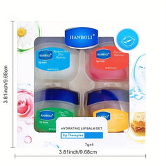 Hydrating Lip Balm Set: Honey Chamomile Rose & Vitamin E Lip Balm