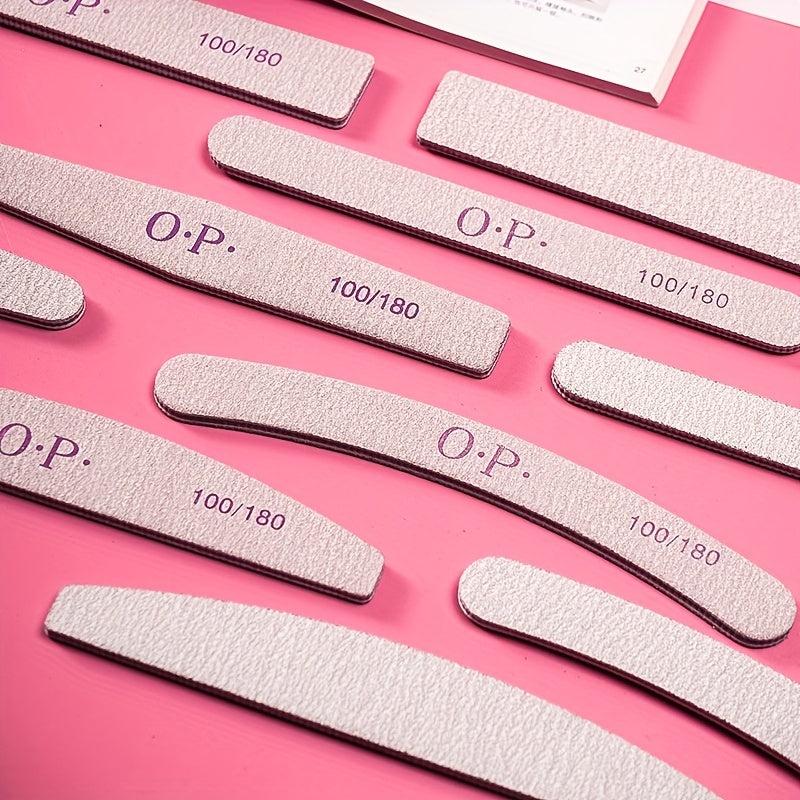 Nail File Set for Poly Nail Extension Acrylic Nails Manicure Pedicure