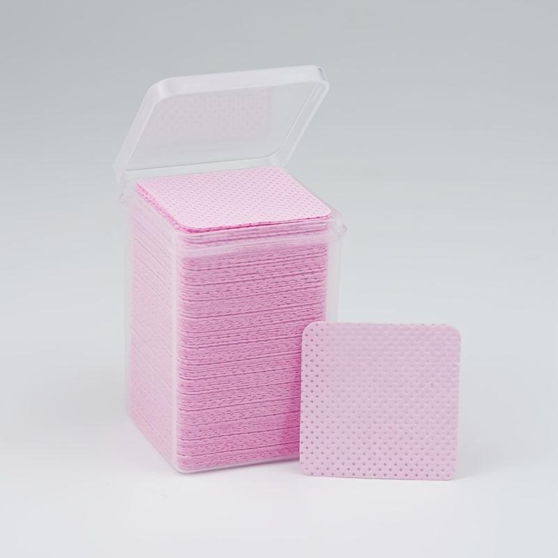 200pcs Lint Nail Polish Remover Pads - Easy & Effective Glue & Polish Removal
