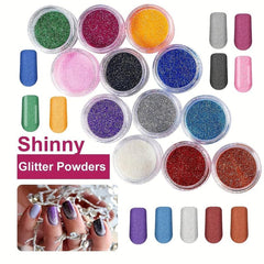 Acrylic Nail Kit for Beginners with Glitter Powder