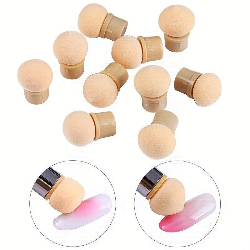 10pcs Gradual Change Nail Polish Sponge Head for Manicure and DIY Nail Art