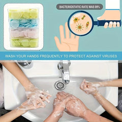 Portable Petal Soap Sheets For Hand Washing, Camping - 4PCS