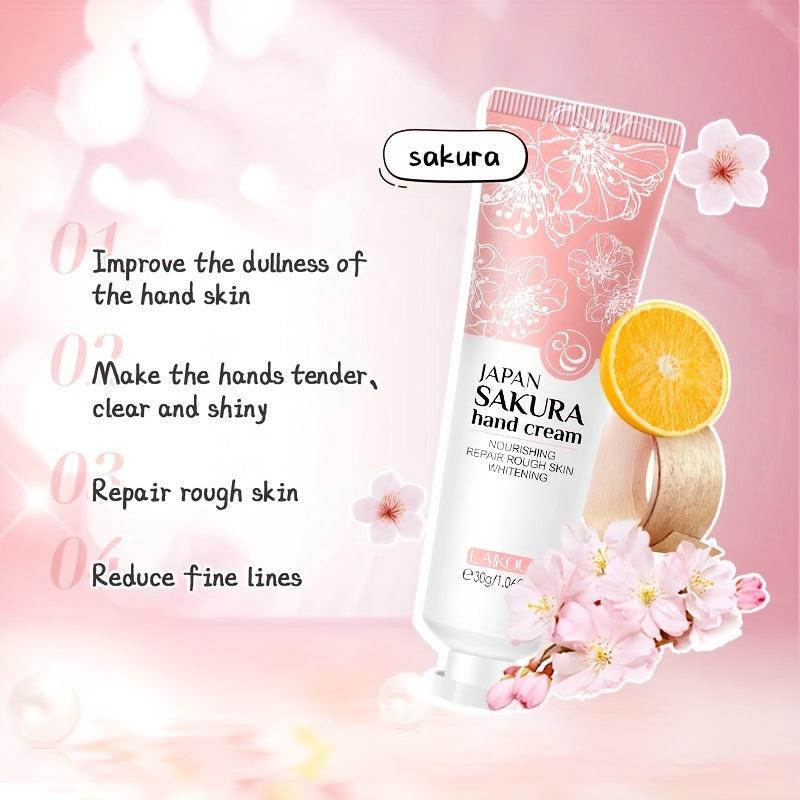 Sakura Hand Cream Moisturizing Lotion for Dry Cracked Hands
