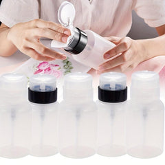 210ml Plastic Nail Polish Remover Pumping Bottle