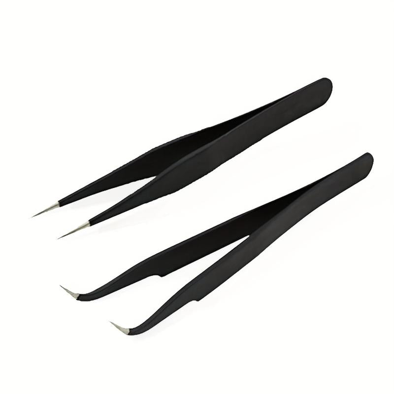 Stainless Steel Tweezers Set for Eyelash Extensions