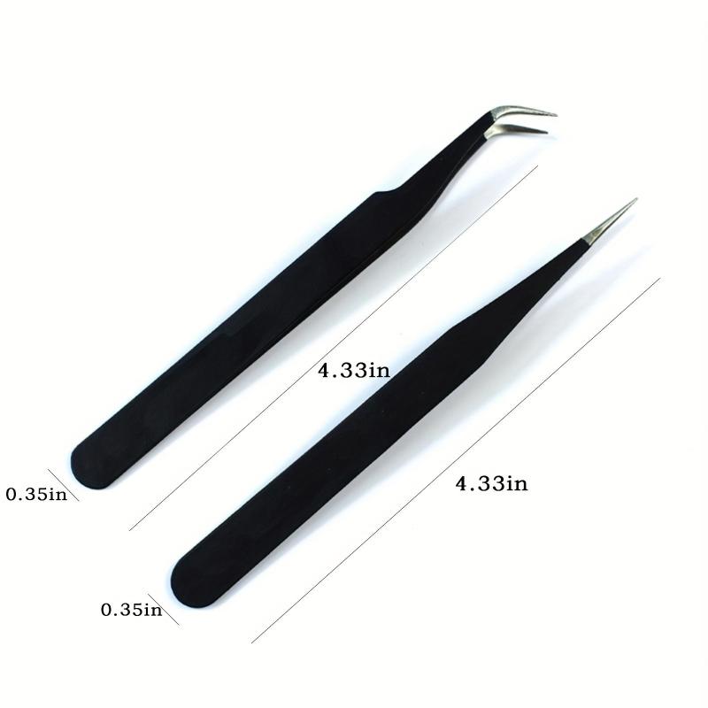Stainless Steel Tweezers Set for Eyelash Extensions