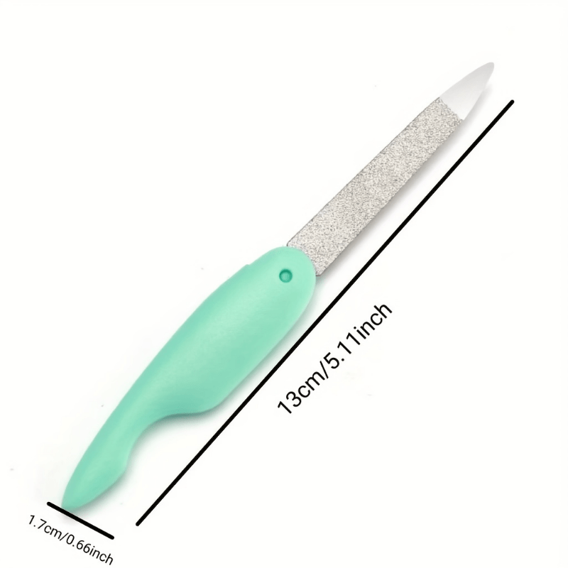 Stainless Steel Folding Nail File Double Sided Professional Tool