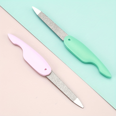 Stainless Steel Folding Nail File Double Sided Professional Tool