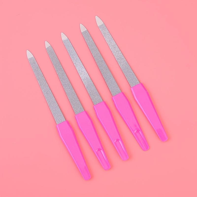 Double Sided Nail Files Stainless Steel Fingernail Toenail File