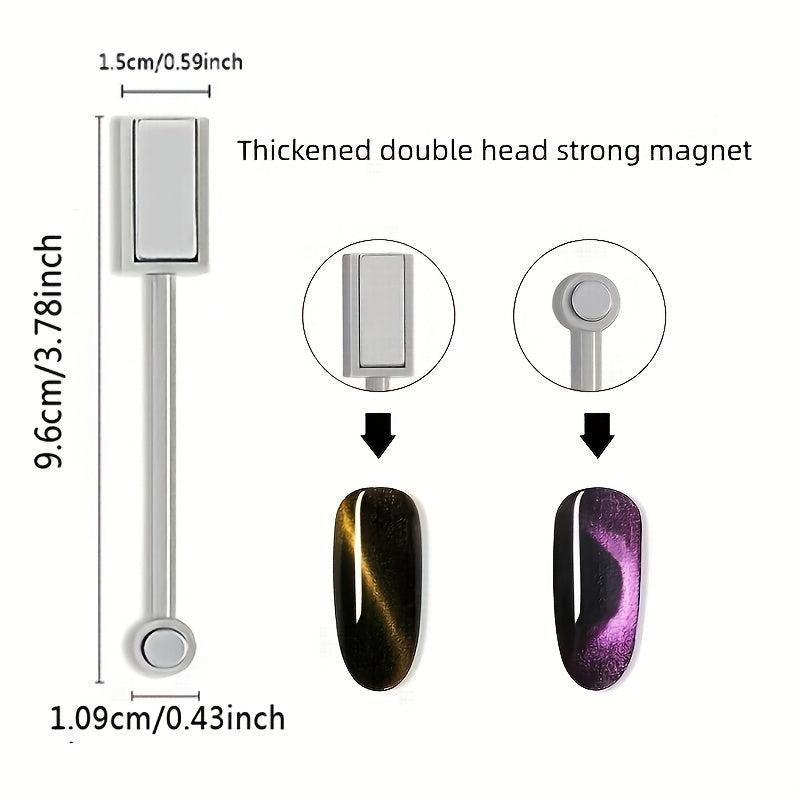 3D Magnetic Nail Art Kit with Flower Dotting Pens & Magnet Stick