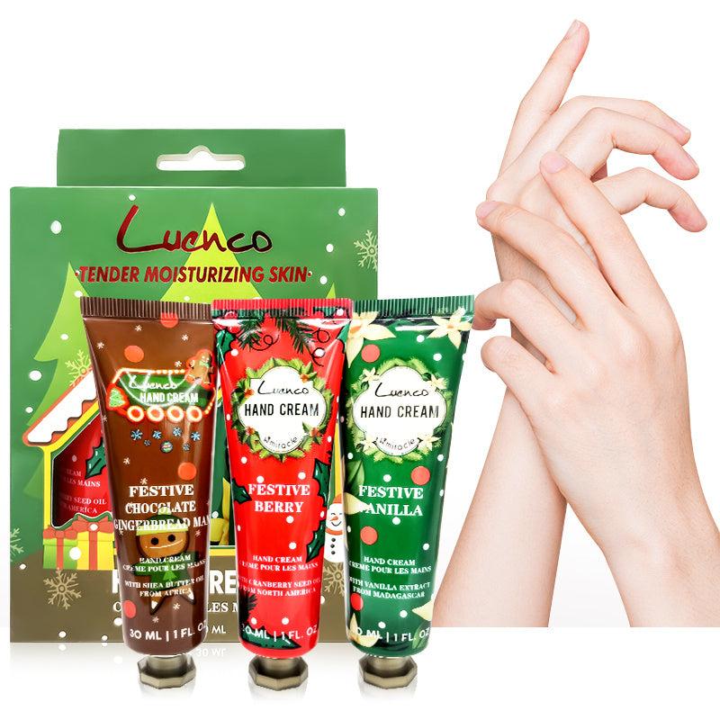 Christmas Hand Cream Set - Moisturizing & Nourishing Hand Lotion - Travel Size