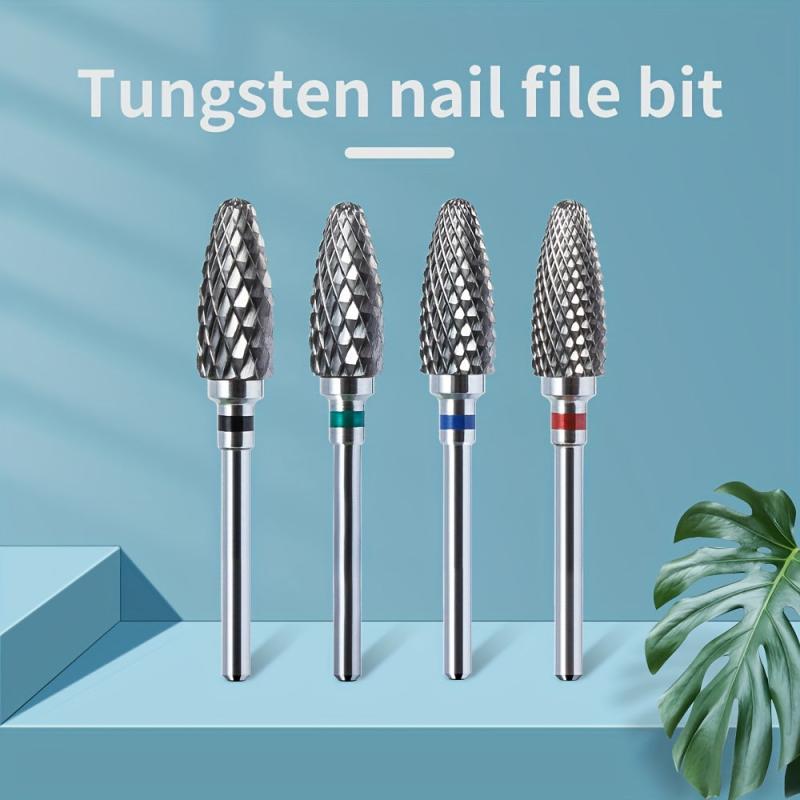 Tungsten Nail File Bits Nail Drill Bits Milling Cutter for Manicure